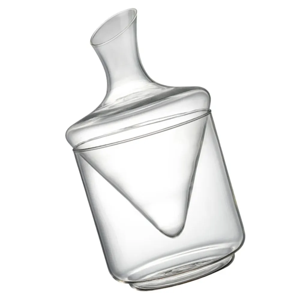 

1Pc Exquisite Household Decanter Tranaparent Oblique Decanter Container