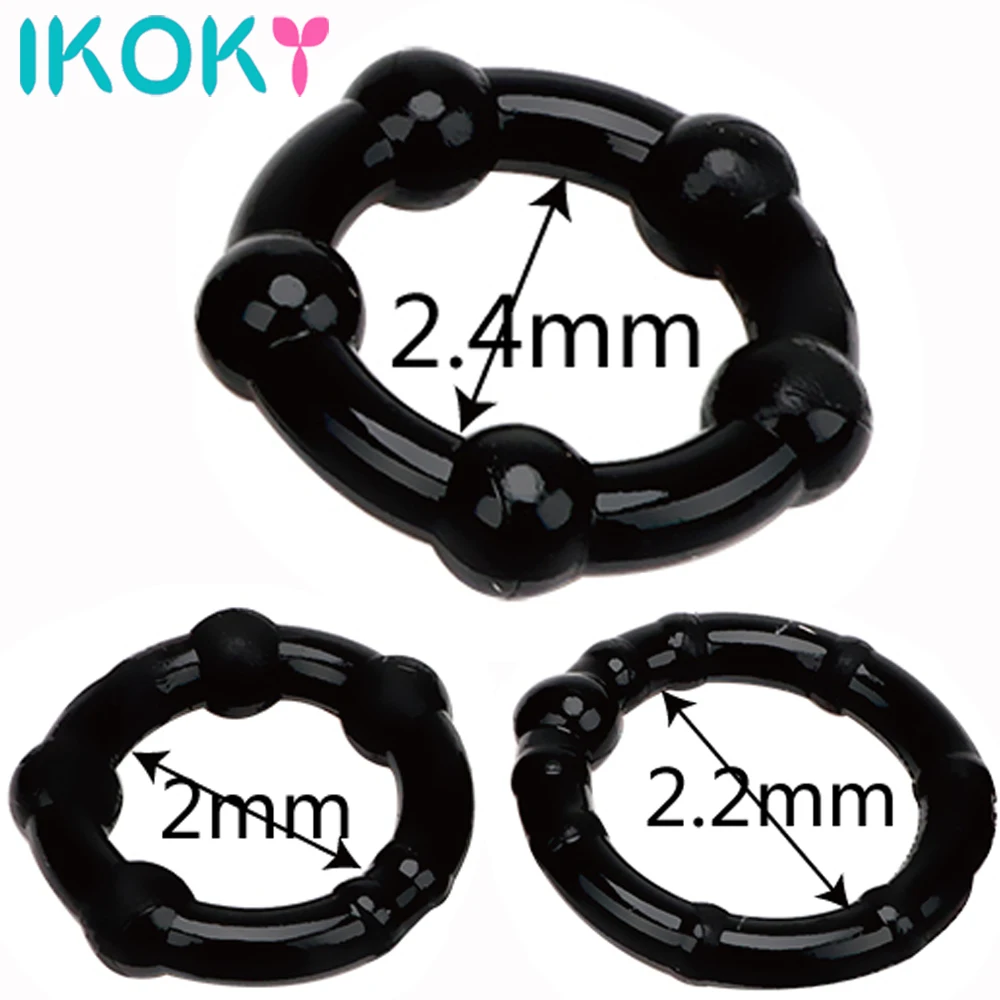 IKOKY комплект из 3 предметов кольца дял пениса для полового члена создающий