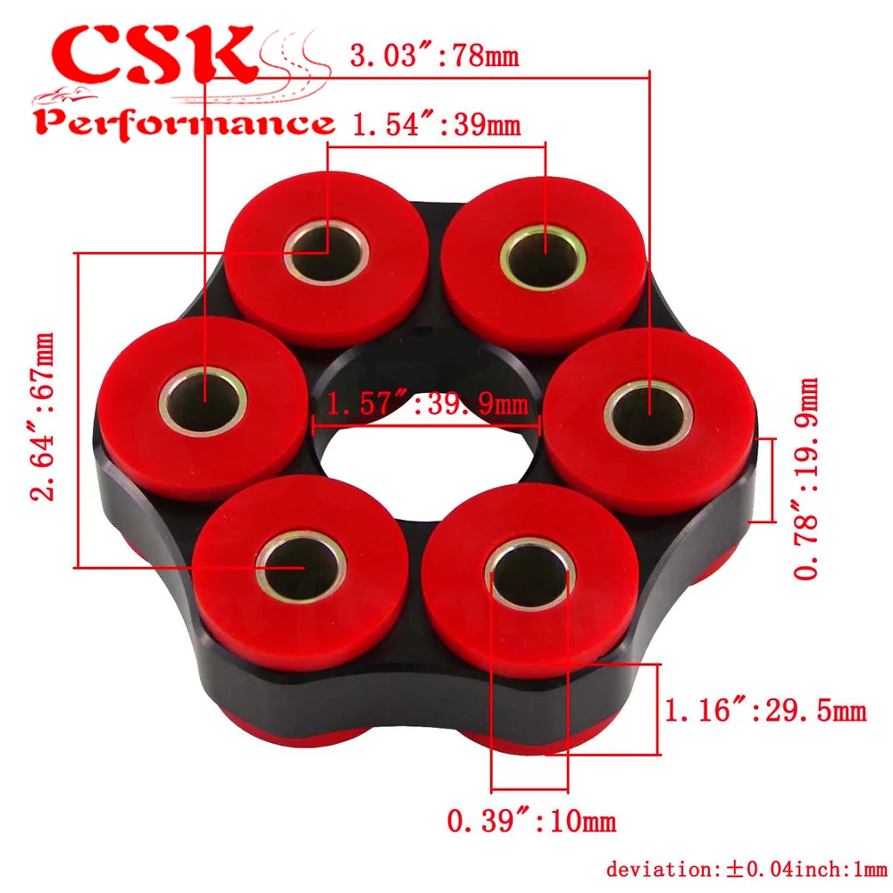 Полиуретановый гибкий дисковый приводной вал LK = 78 мм/10 мм подходит для BMW 3 серии