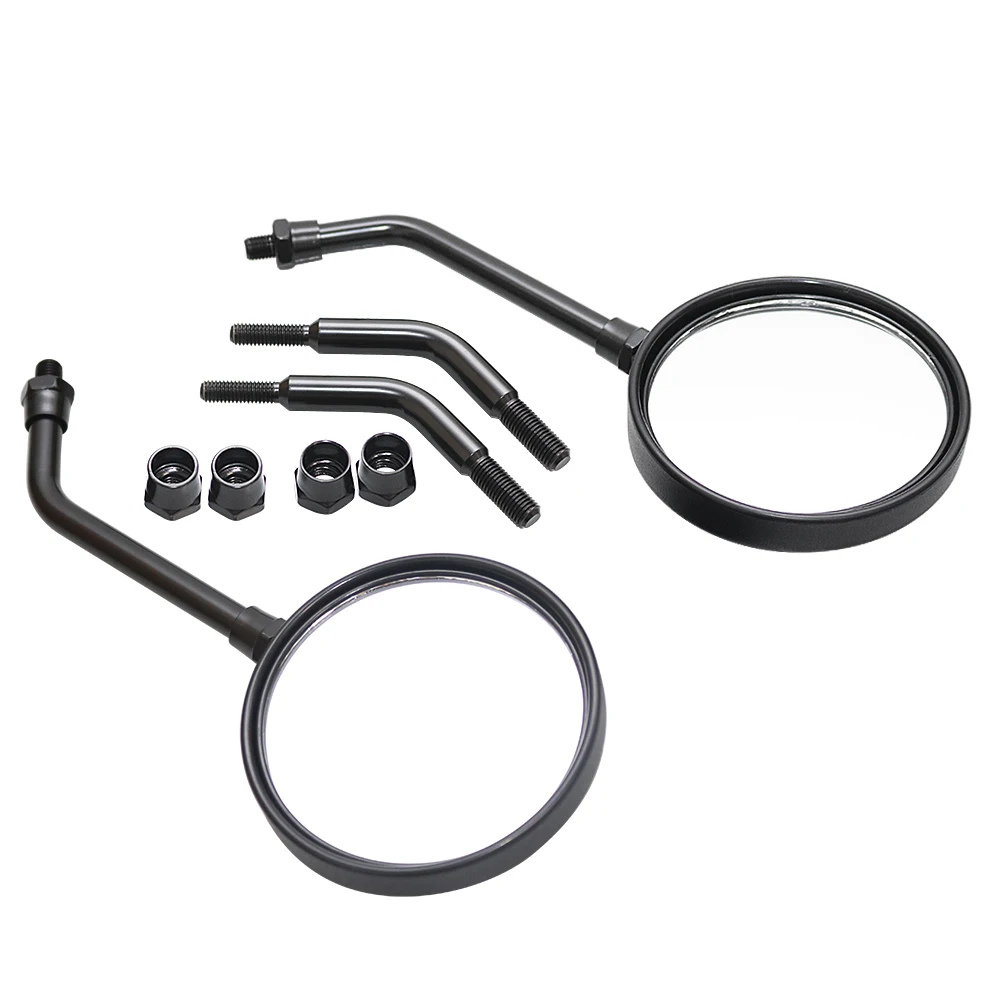 Универсальные круглые мотоциклетные зеркала заднего вида E-mark 10 мм для Harley Honda CB500