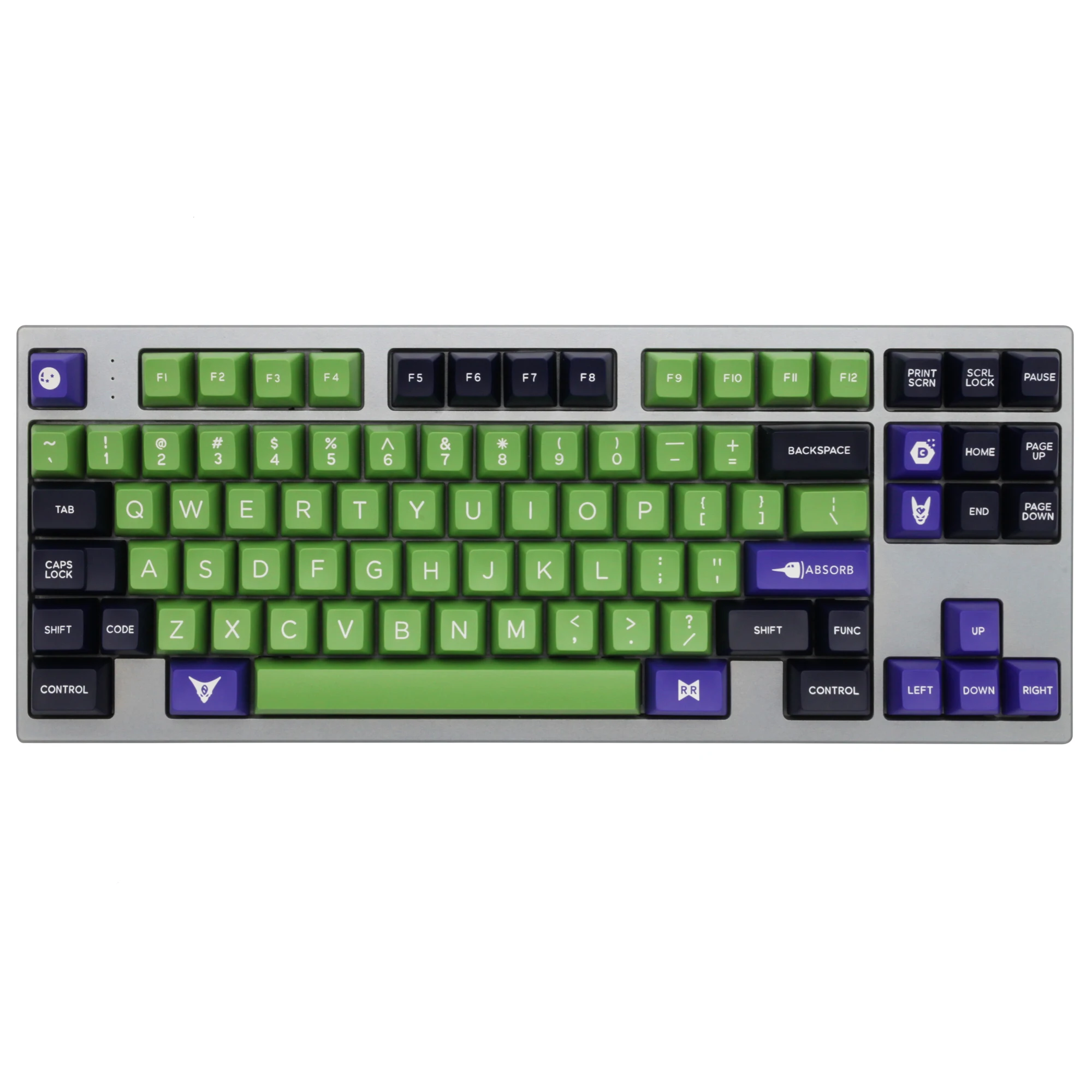 

Набор клавиш Domikey SA abs doubleshot для mx stem, клавиатура для покера 87 104 gh60 xd64 xd68 xd84 xd87 bm60 bm65 bm68, зеленый