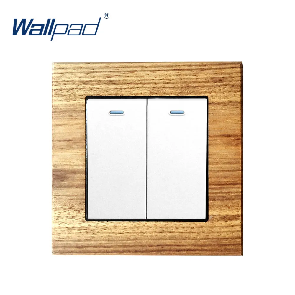 Новое поступление 2 Gang 1 позиционный Wallpad люксовый настенный светильник
