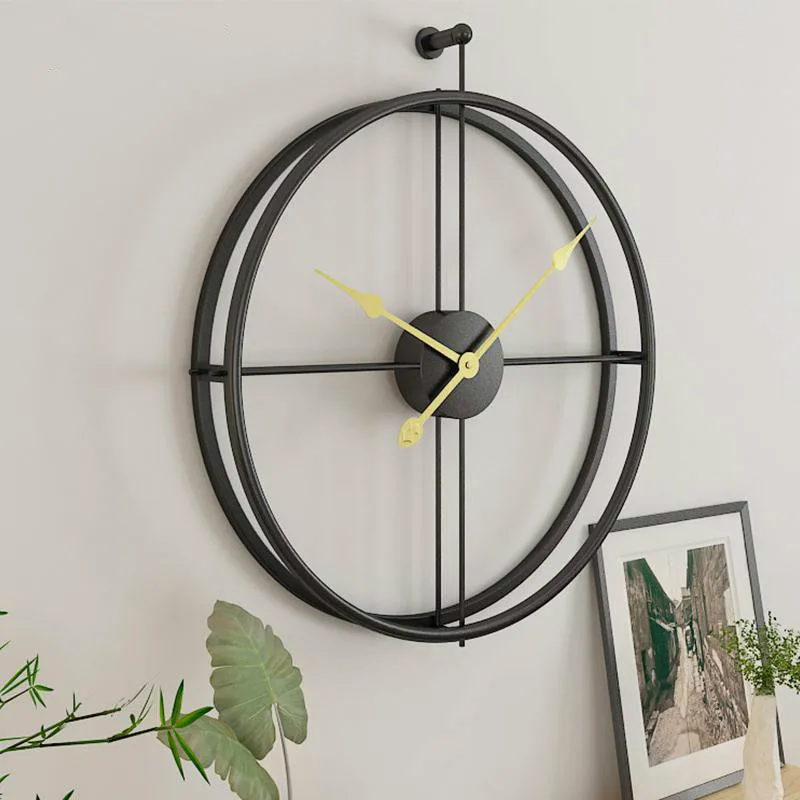 

Modern minimalist home living room entrance wall clock Nordic style iron clock creative wall decoration clock wall watch