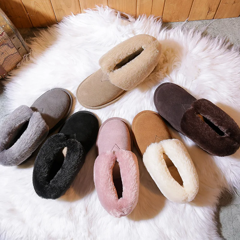 

Женские зимние ботинки 2020, зимние женские ботильоны, модные Нескользящие ботинки на плоской подошве размера плюс, теплые женские ботинки, ж...