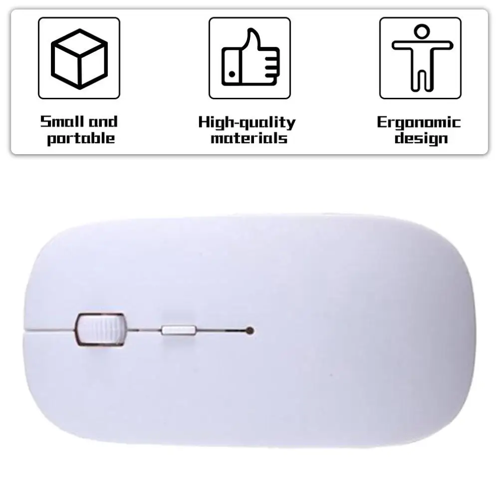 Ультра тонкая USB оптическая беспроводная мышь 2 4G приемник супер яркие цвета для