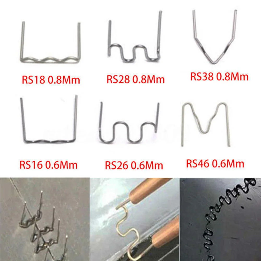 

600PCS 0.6/0.8mm Hot Stapler Staple For Plastic Welder Car Bumper Repair Stainless Steel Material