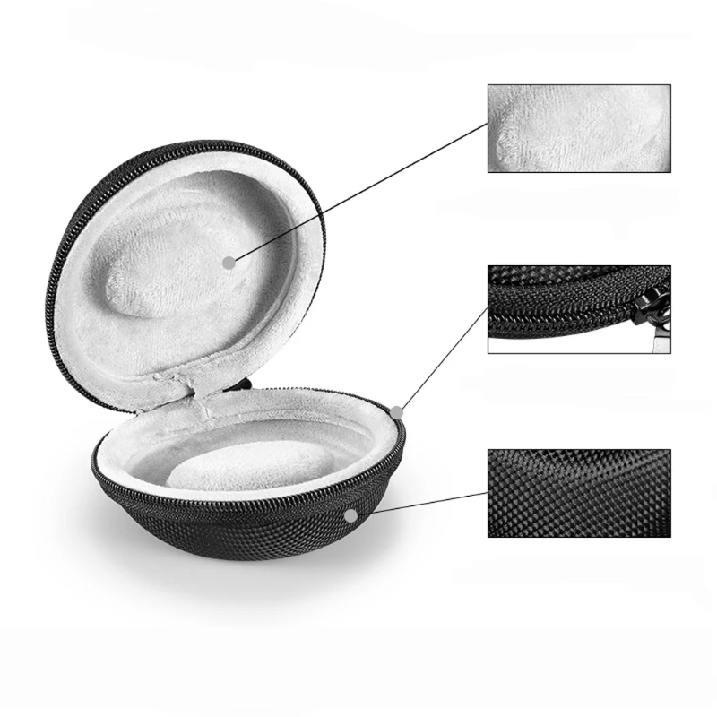 Zipper Waterproof Single Watch Case Soft Interior Storage Box for Smartwatch X7JB