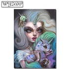 5D алмазная живопись с рисунком мультяшной девочки, полноразмернаякруглая Алмазная вышивка, вышивка крестиком, подарочные наборы, домашний декор z20200911