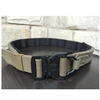 sports tactical hunting 38mm wide belt molle system combat fast shackle double layer hard multicolor belt