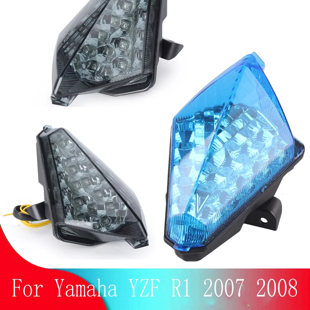 

Задний фонарь для мотоцикла Yamaha YZFR1/YZF R1 2007 2008, светодиодные стоп-сигналы, задние индикаторы, задний фонарь, сигнал поворота, фонарь