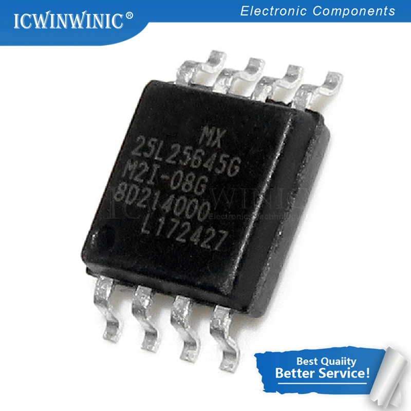 1 шт. MX25L25645GM2I 10G SOP 8 W25Q256 MX25L25645 SOP8 25L25645G SOP|Интегральные схемы| |