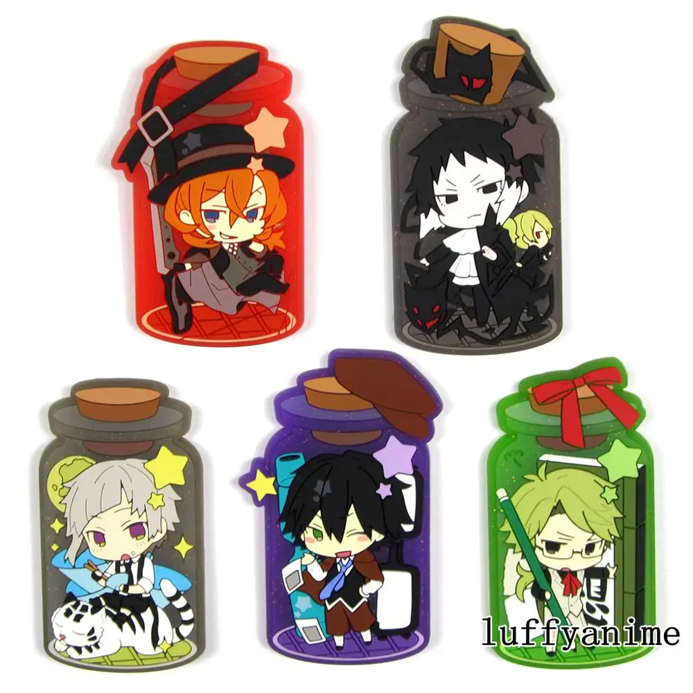 

Bungo Stray Dogs Mascot Nakajima Atsushi Nakahara Chuya Edogawa Ranpo Kunikida Doppo Anime Fridge magnet related products