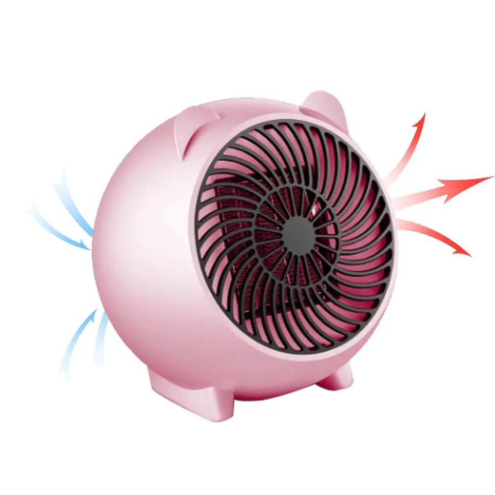 Mini 250W Space Heater Portable Winter Warmer Fan Personal Electric for Home Office Ceramic Small Heaters US/ EU Plug | Бытовая техника