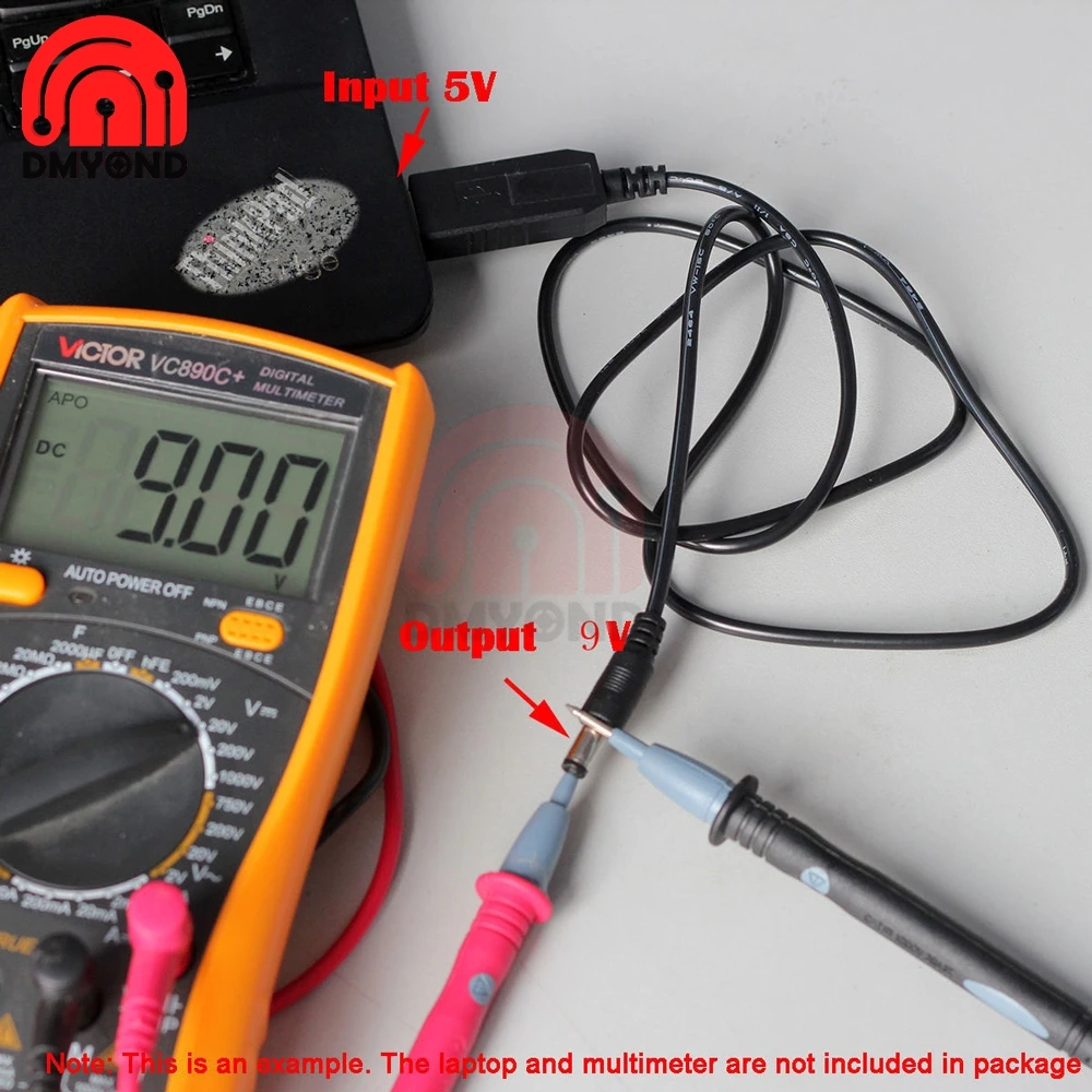 1 м DC-DC USB 5V до 9В/12V кабель 5 5x2 мм DC Jack Напряжение Boost зарядный шнур шаг вверх