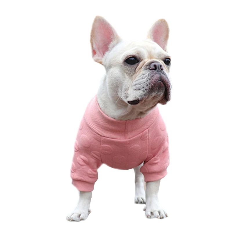 

Вязаный пуловер для собак, свитер, Женская водолазка, осенне-зимняя одежда для маленьких французских бульдогов, чихуахуа, DOGGYZSTYLE