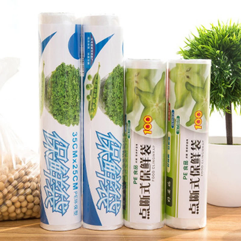 Пищевая сумка для хранения фруктов упаковочные полиэтиленовые пакеты Saran Wrap 1