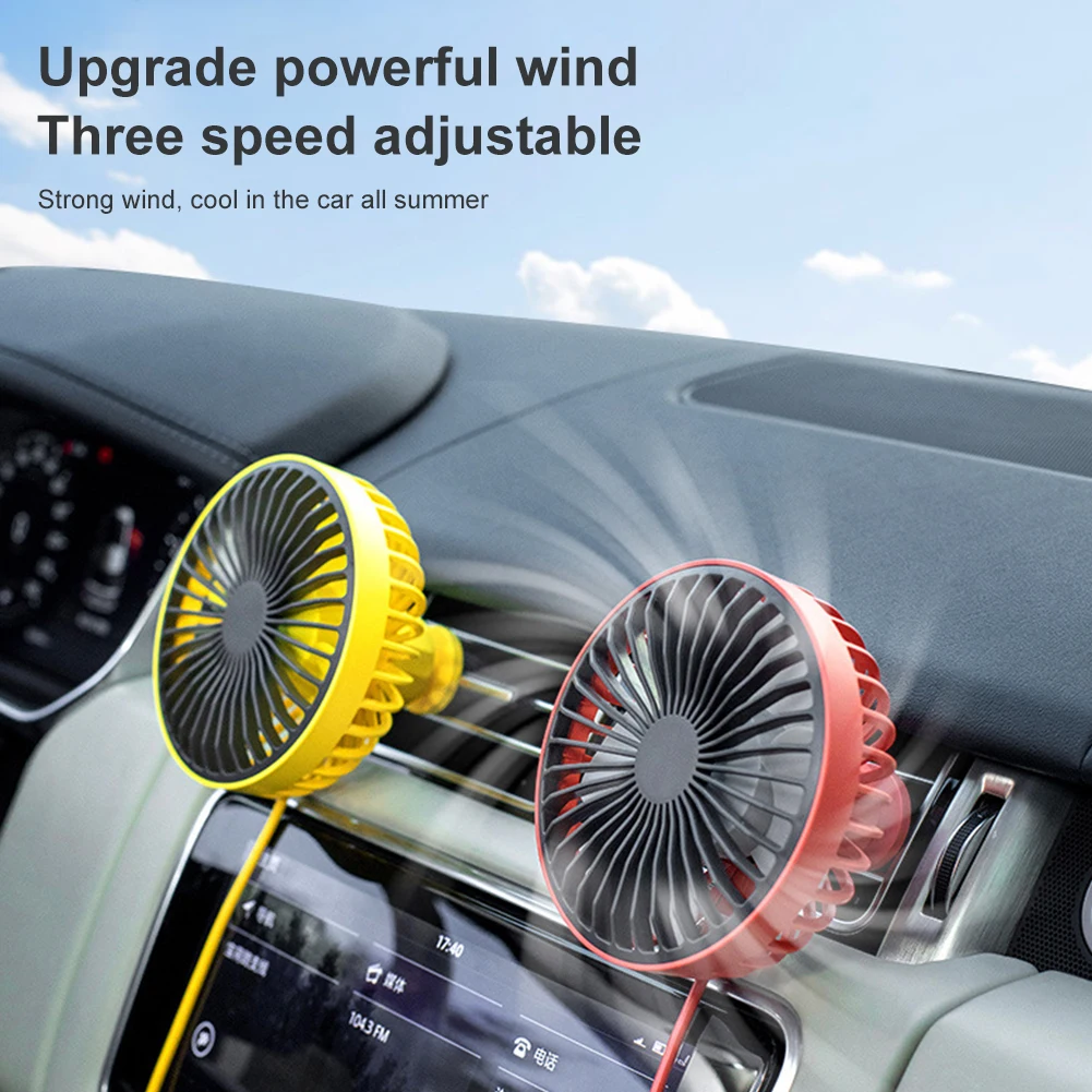 USB Электрический автомобильный Автомобильный Вентилятор с зажимом для
