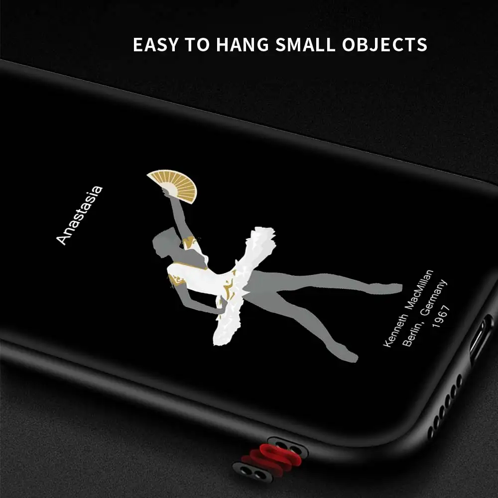 

For Xiaomi Redmi Note 9S 8 Pro 8T 9 7 7A 8A 9A 9C 6A Phone Case For Redmi Note 10 Pro Black Cover Ballet Dance Costumes Fashion
