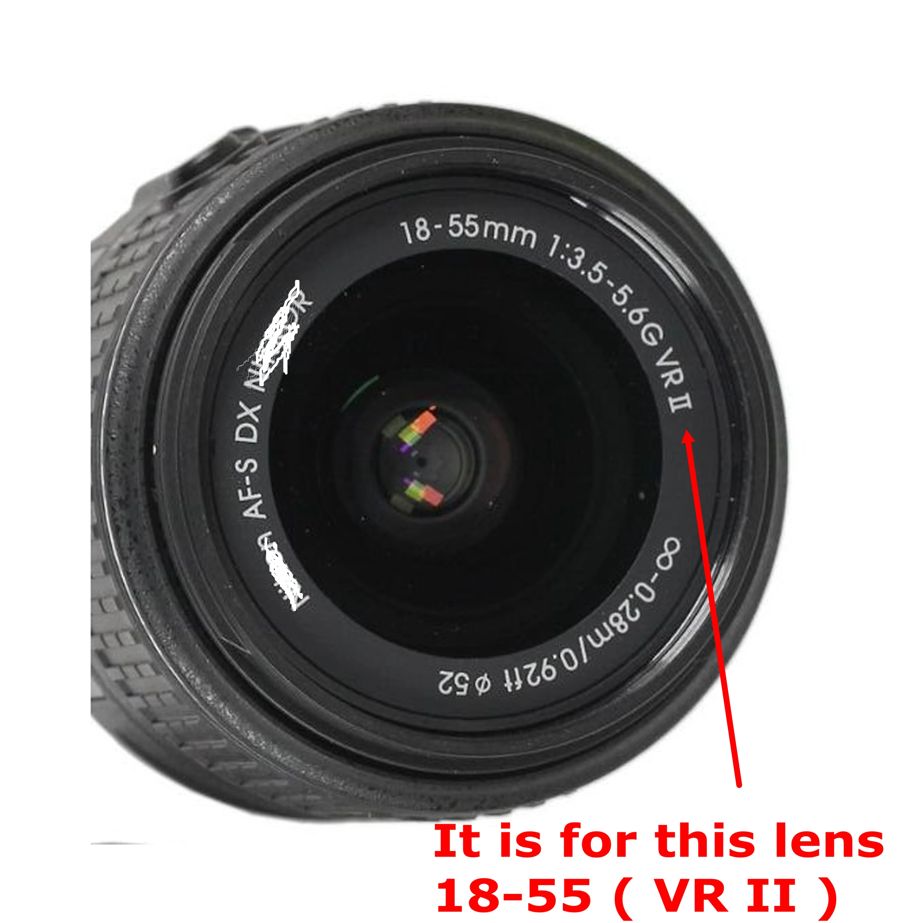 Оригинальный Для NIKKOR 18-55 VR II задняя крышка объектива Кольцо байонетной оправы для