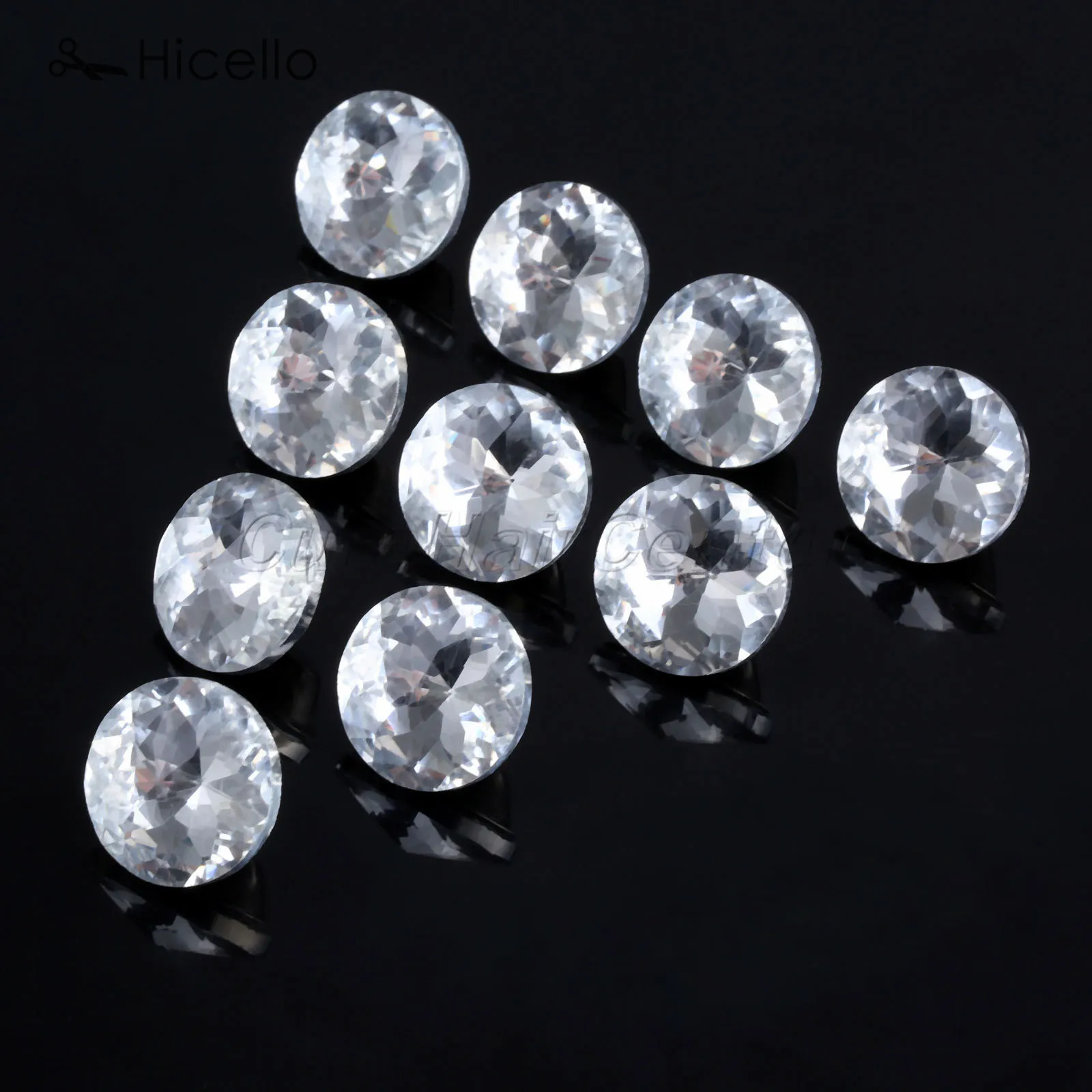 10 шт. стеклянные булавки для украшения мебели|Пуговицы| |