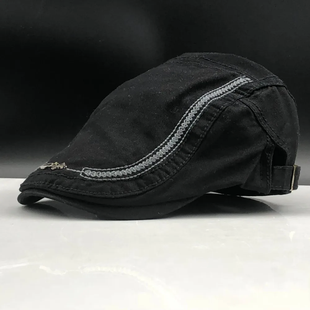 New Casual British Style Unisex Solid Cabbie Hats Caps Newsboy Cap Flat Hat Irish Newsboys Caps For Men And Women