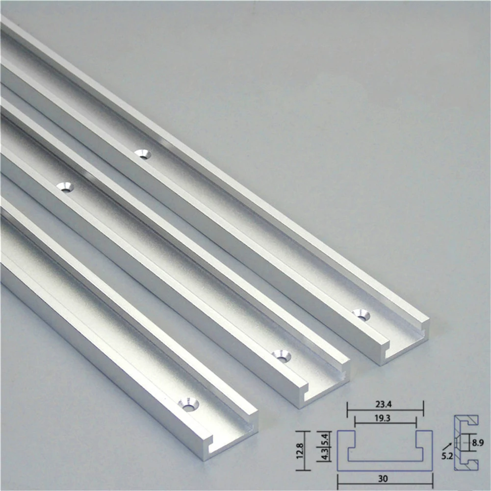 

Table Saw Miter T track Tool T-Slot 1pc 30mm Aluminium Alloy Miter Bar Miter Track Silver Slider Durable Quality