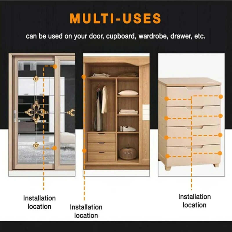 

10Pack Punch-Free Magnetic Door Closer Door Closer for Home Office Doors Off