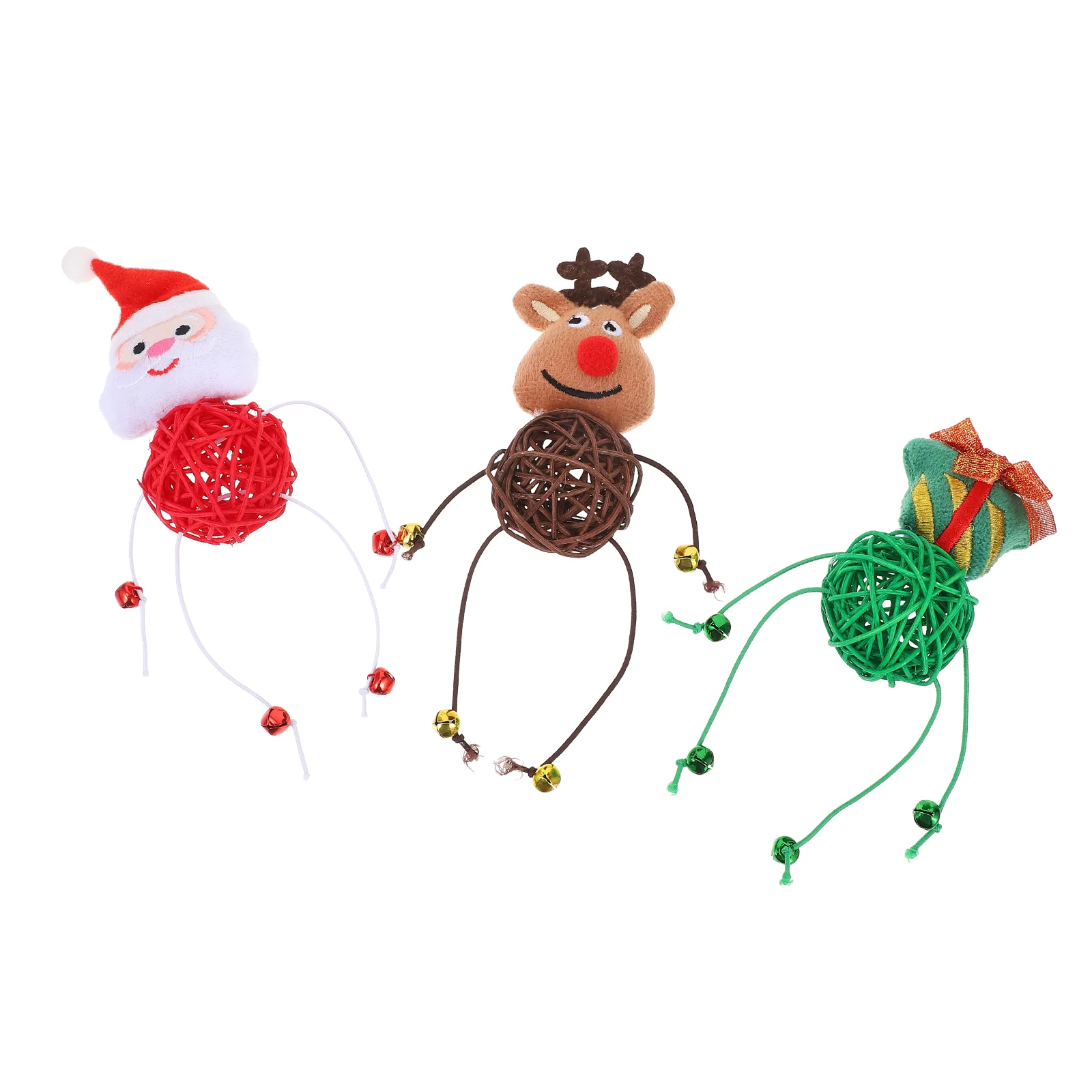 

3 Pcs Cat Chewing Christmas Kitten Interactive Cat Playing Pet Supplies