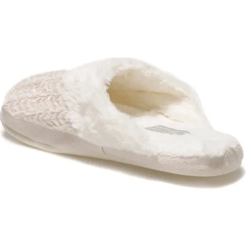 Тапочки Polaris женские домашние мягкие удобные кремовые праздничные комфортные