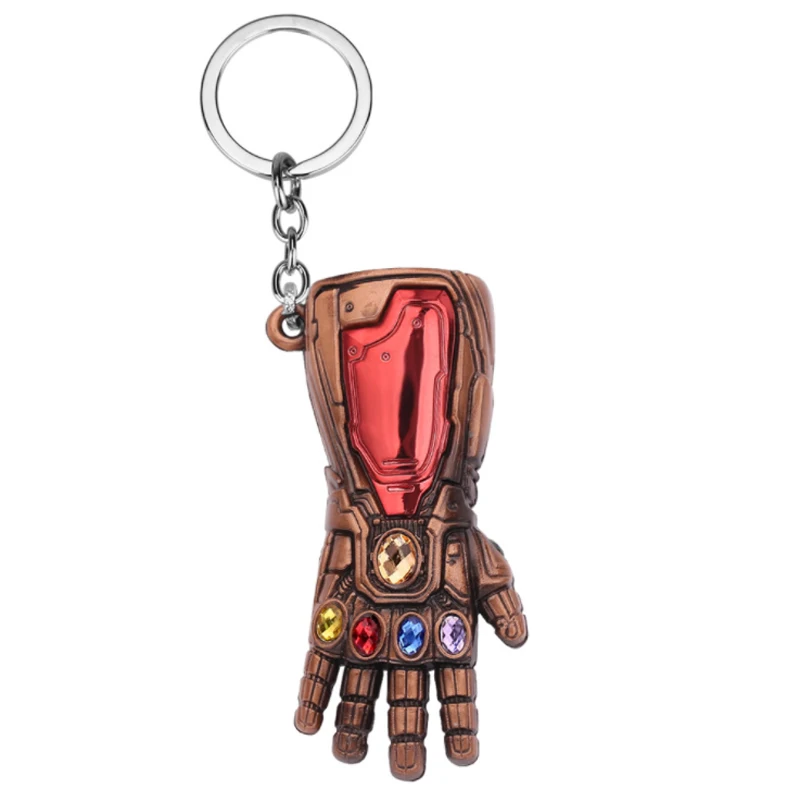 Thor Hammer металлический брелок Marvel Мстители эндшпиль танос оружие Железный человек брелок для ключей для мужчин автомобиля женщин сумка аксессуары - Цвет: Iron man 09