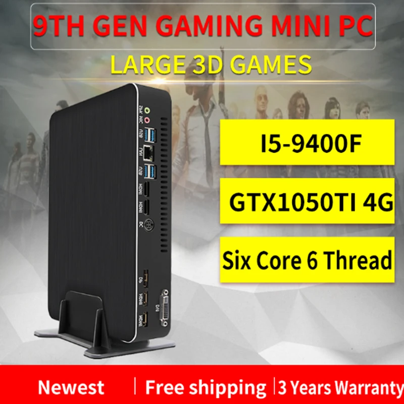 Игровой компьютер Intel i5 9400F 6 ядер потоков i7 8700 i3 9100F Nvidia GTX 1050 4 Гб мини ПК 2 * DDR4 HDMI 0 1 DP