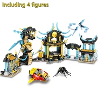 4 in 1 new 2021 season 15 temple of the endless sea model building blocks bricks sets classic dolls kids toys for children gift