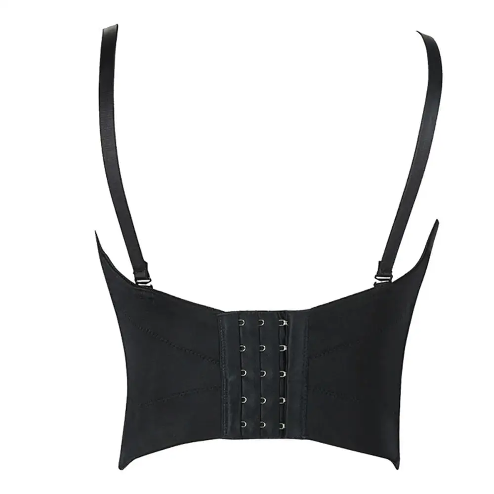 Женские Стразы бисера Бюстье укороченный топ белый черный корсет с пуш ап