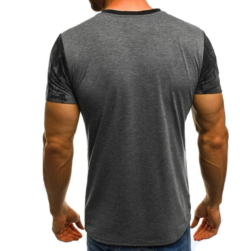 Горячая Распродажа Мужская Футболка Slim Fit повседневные хлопковые топы Летняя модная охлаждающая одежда Бодибилдинг мускулы футболки Плюс Размер
