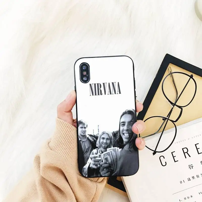 

Nirvana Kurt Cobain Phone Case For iPhone 11 8 7 6 6S Plus X XS MAX 5 5S se 2020 11 12pro max iphone xr case