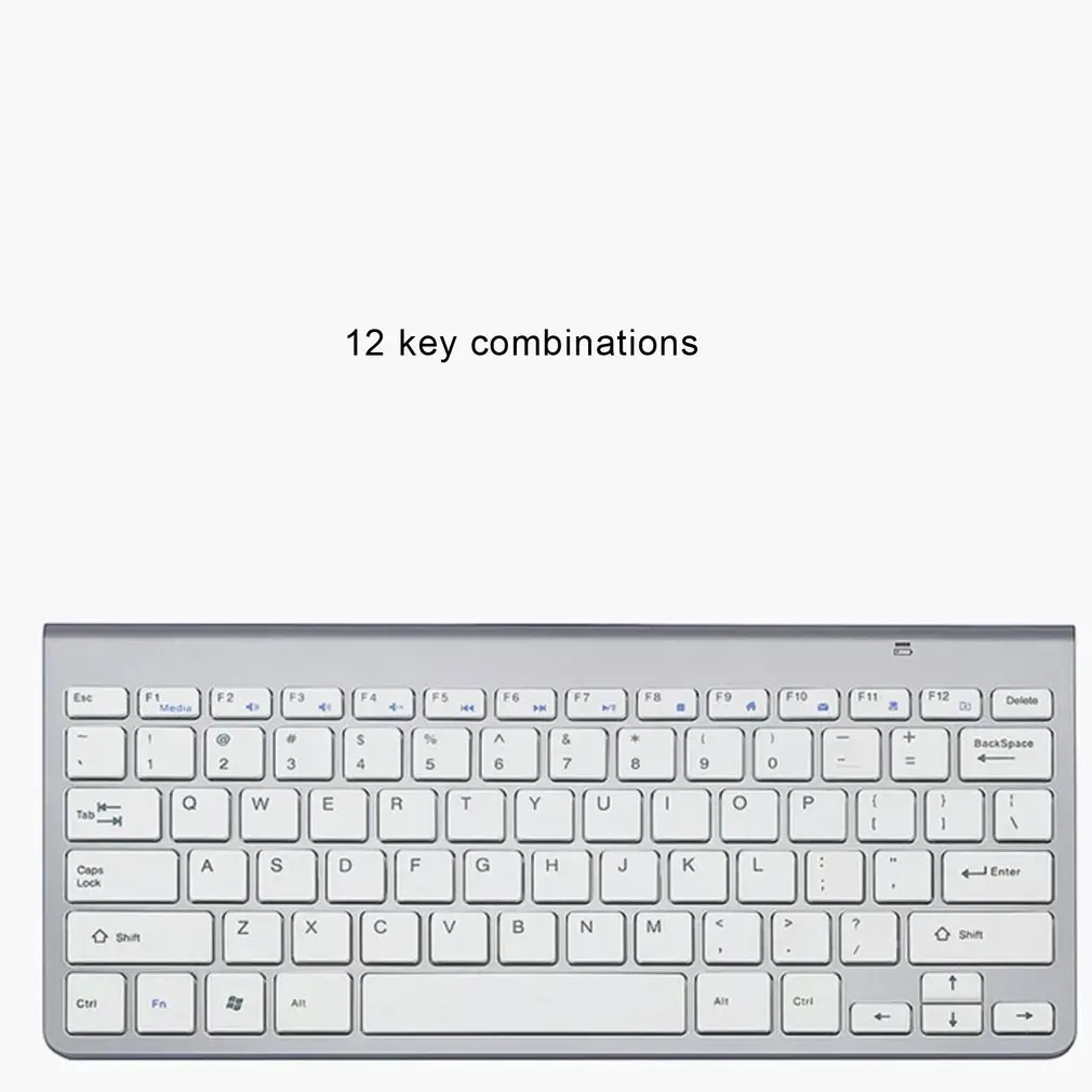 

Wireless Keyboard and Mouse Comb Silent Click Mutimedia 2.4G USB Keyboard Mouse Set for Notebook Office Supplies