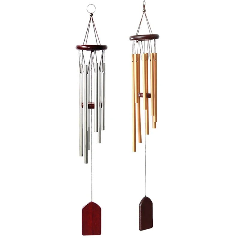 

2 Pcs Outdoor Living Wind Chimes Yard Garden Tubes Bells Wind Chime Wall Hanging Home Decor Wind Chimes, D & B