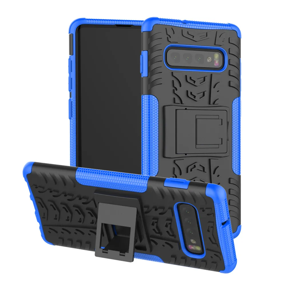 For Samsung Galaxy S10 6.1inch Hybrid Rugged Hard Rubber PC Stand Case Cove Protective back Phone Shell Shockproof phone |