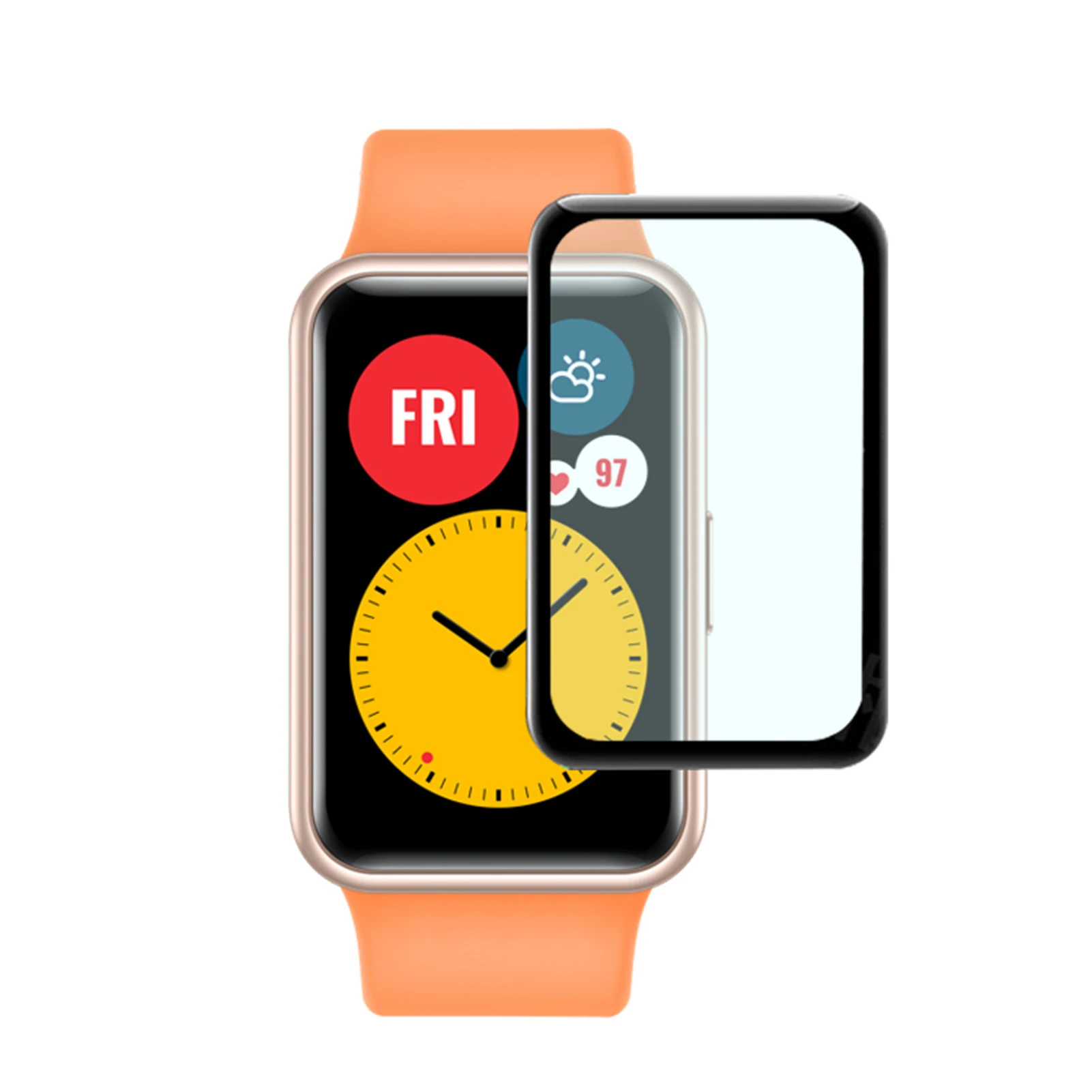 Защитная Гидрогелевая пленка для Huawei Watch Fit Защита экрана (не стекло) защитная