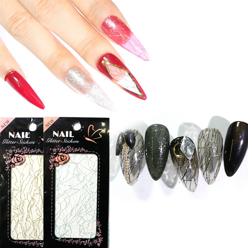 

Nail Art Decoration DIY Net Star Paper ins wind nail gold foil fragments Sally Net Star Paper