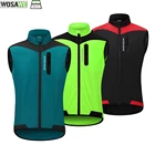 Велосипедный жилет WOSAWE, светоотражающий легкий ветрозащитный жилет с логотипом, дышащая сетка на спине