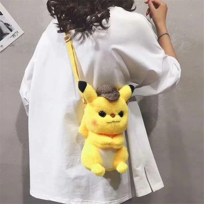 Горячая новинка Покемон из японского аниме сумка мессенджер детектива Пикачу на