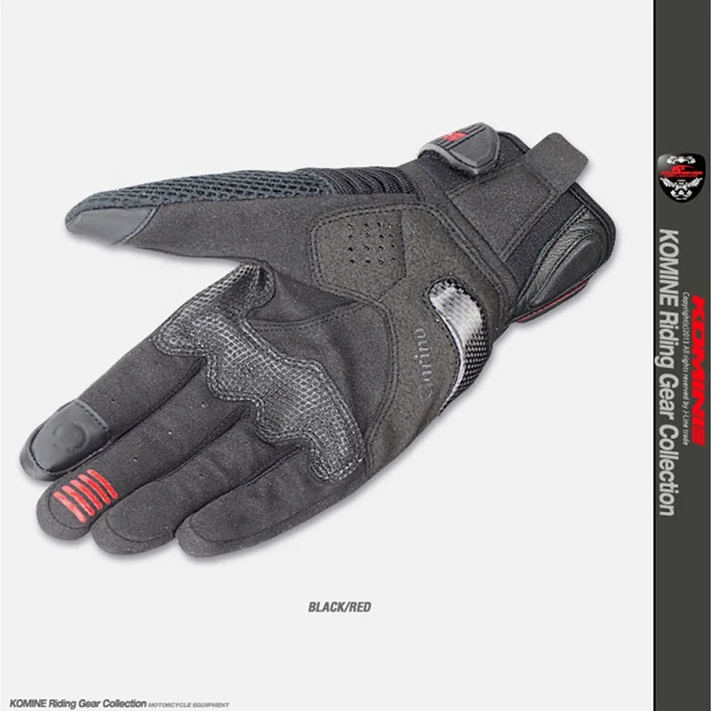 Мотоциклетные Перчатки Komine с сенсорным экраном летние перчатки из углеродного