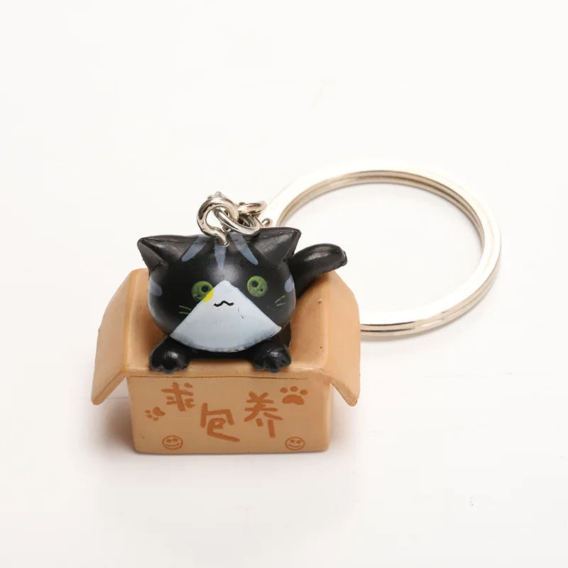 Серия с персонажами из мультфильмов о животных Кот брелок gato котенок модные Забавные милые Подвески брелки porte clefs sleutelhanger детские подарки игрушки - Цвет: 4