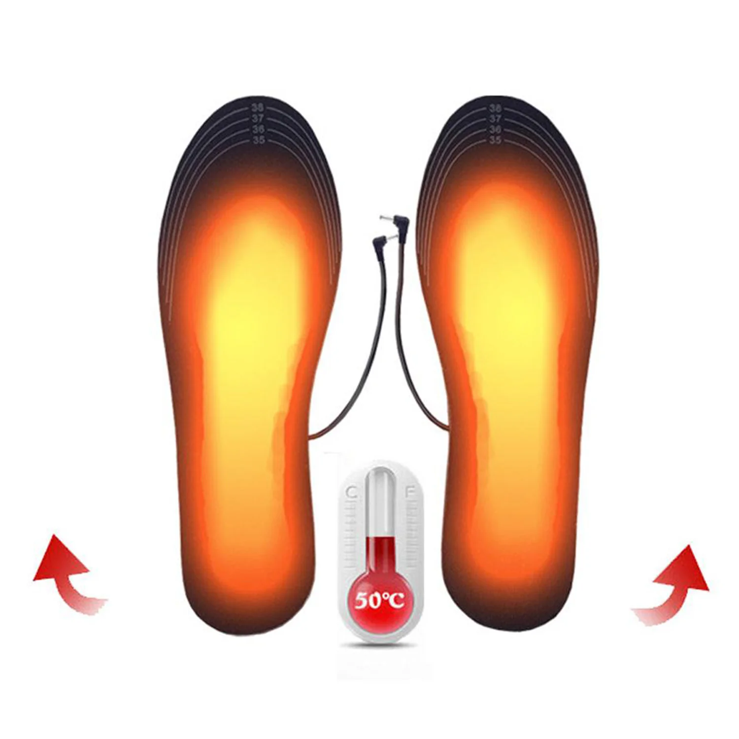 

Cuttable USB Heated Shoe Insoles Electric Foot Warming Pad Feet Warmer Pads Winter Outdoor Sport Heating Shoe Sock Pad Mat Warm