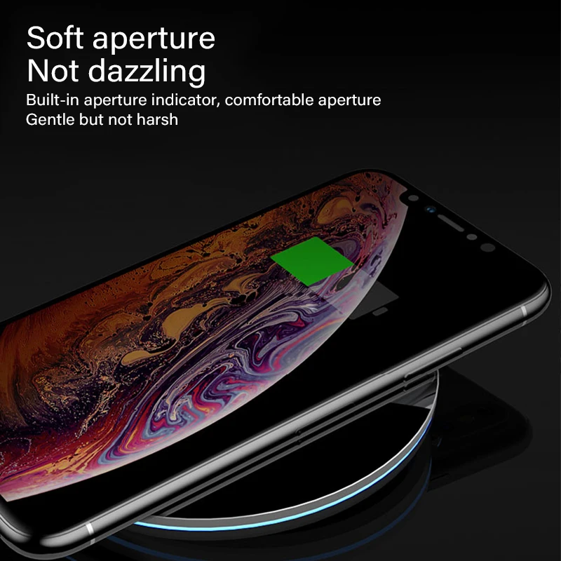 20 Вт Беспроводное зарядное устройство для быстрой зарядки Samsung Galaxy S10 S9