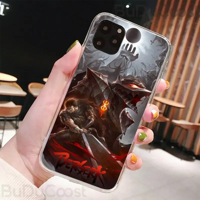 

Reall Japanese anime Berserk Art Phone Case For iPhone 7 8 Plus X XS Max XR Coque Case For iphone 5s SE 2020 6 6s 11Pro