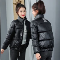 dimi winter new bright face down padded jacket women winter overcoat women solid color warm casual coat fashion jacket