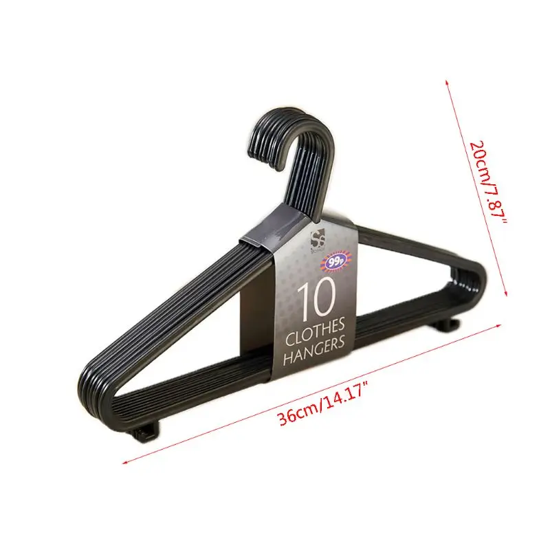 

20pcs Clothes Coat Hangers Plastic Adult Antiskid Multi-Functional Hooks For Closet Cloakroom Organizer X4YD4