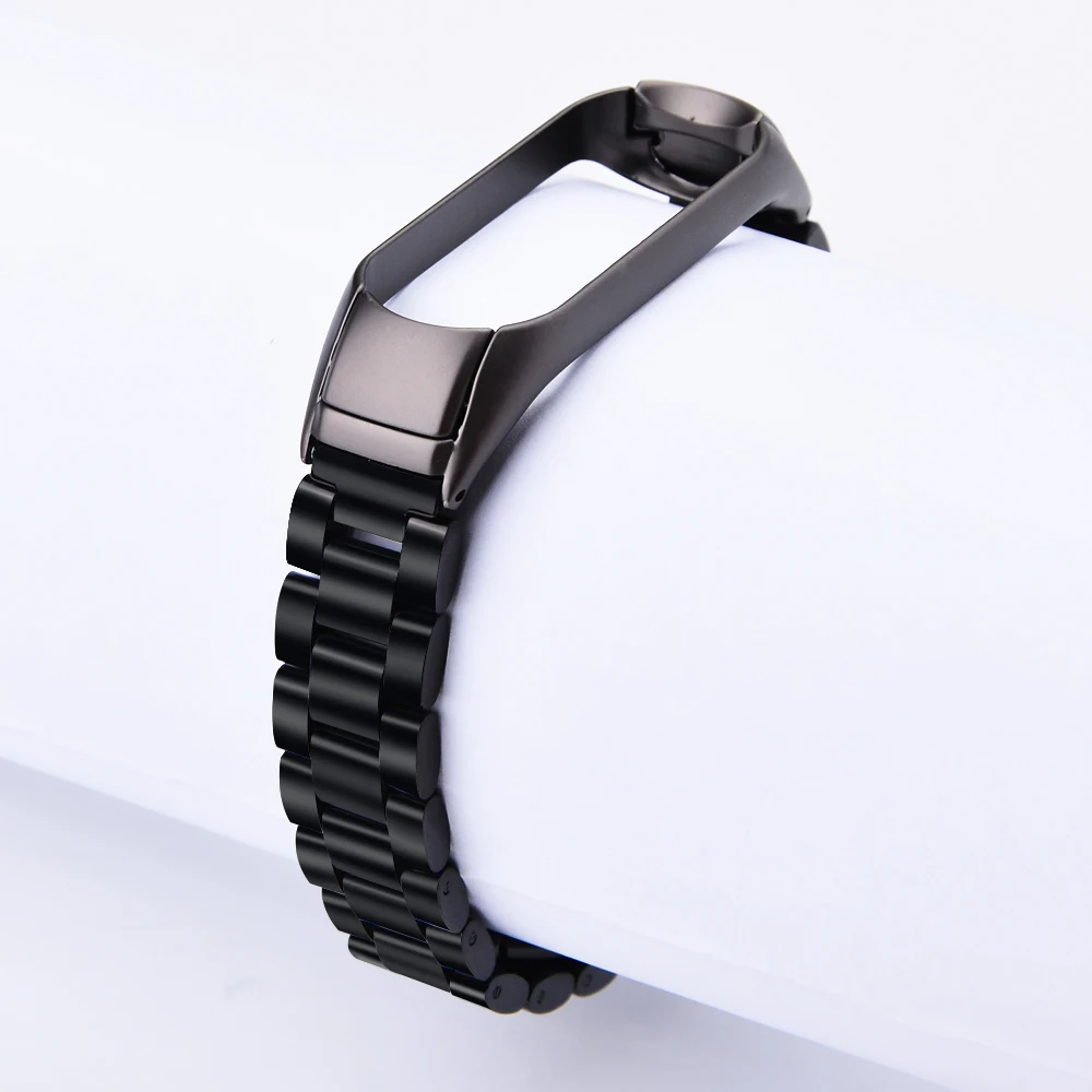 Ремешок из нержавеющей стали для xiaomi mi band 3 4, металлический ремешок для часов, умный Браслет mi band 3, сменные ремешки для часов mi 3